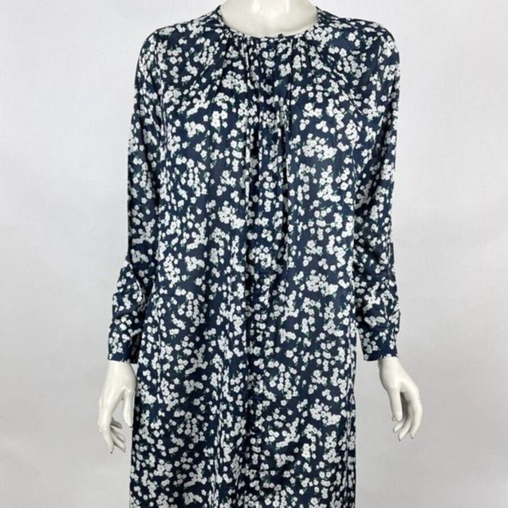 J Crew Tunic Dress Little Blooms Women S NWT Long Sleeve Crew Neck Cotton Floral